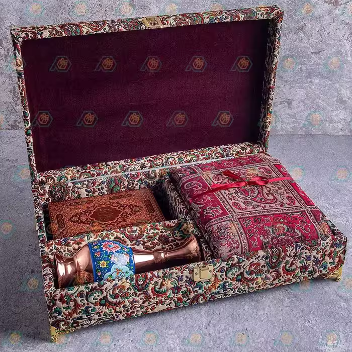 پک هدیه غزل خوانی (گلدان مس و پرداز-ترمه-کتاب حافظ)