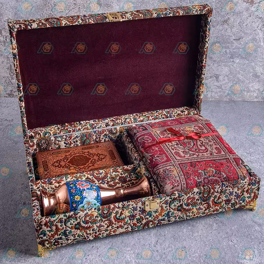 پک هدیه غزل خوانی (گلدان مس و پرداز-ترمه-کتاب حافظ)