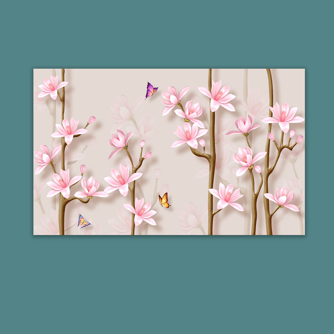 تابلو بوم مدل گل بهاری کد vnd-15