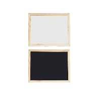 تخته وایت برد و سیاه ایده ال مدل قاب چوبی سایز 30*40