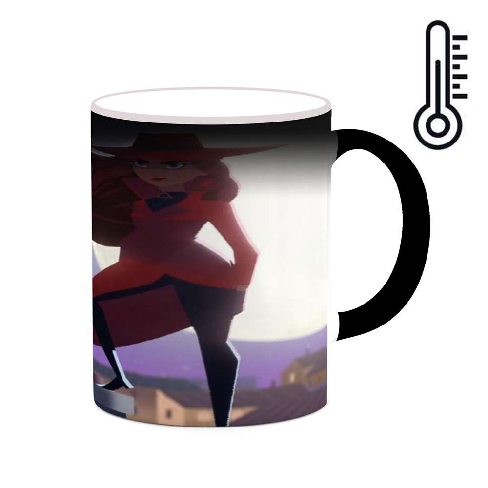 ماگ حرارتی کاکتی طرح کارتون Carmen Sandiego مدل mgh22356