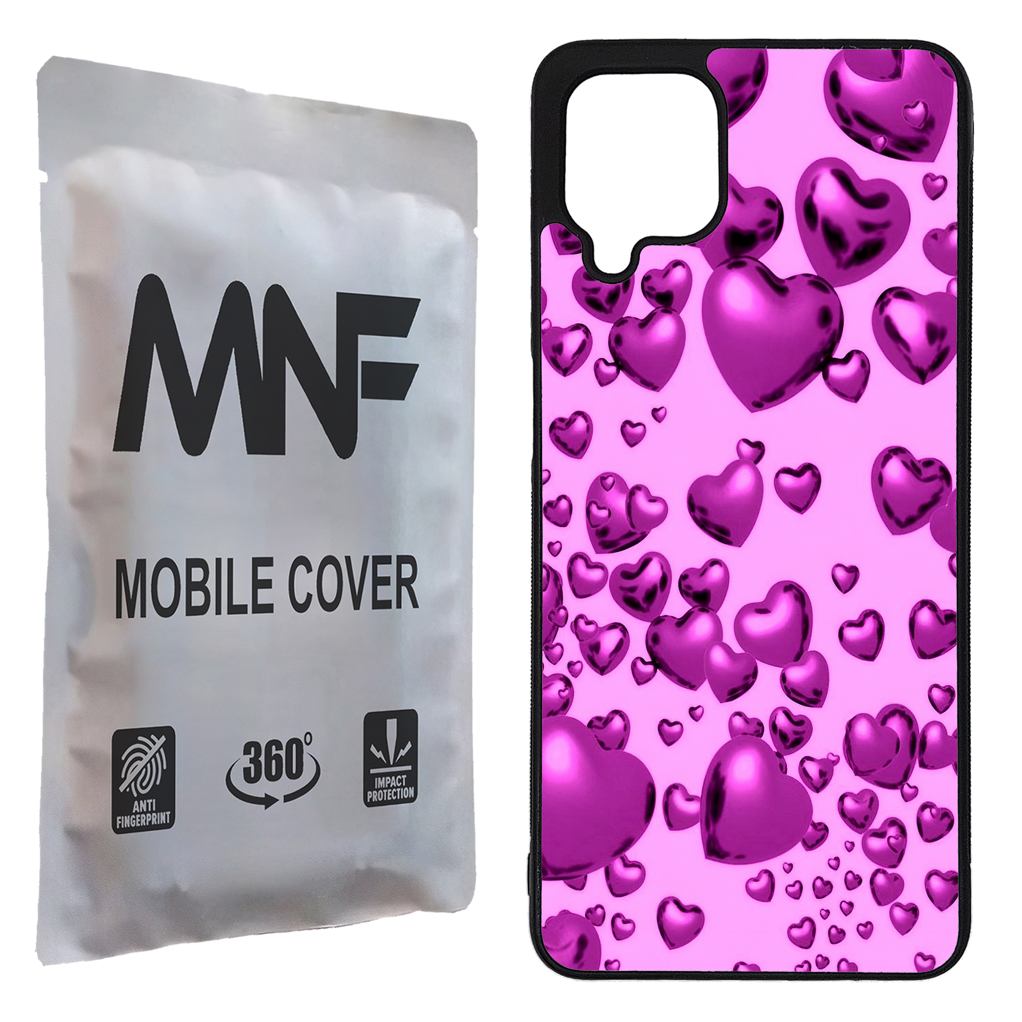 کاور ام ان اف طرح قلبی کد P-012 مناسب برای گوشی موبایل سامسونگ Galaxy A12 / A12 5G