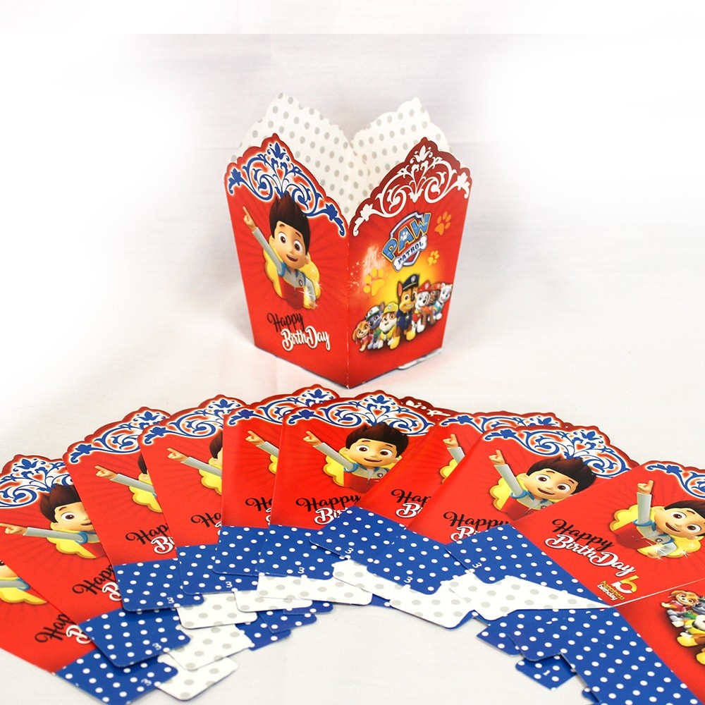 پاپ کورن تم تولد سگ های نگهبان (تم تولد .تم تولد دخترانه .تم تولد پسرانه  .تم تولد جدید .پاپ کورن سگ های نگهبان  )