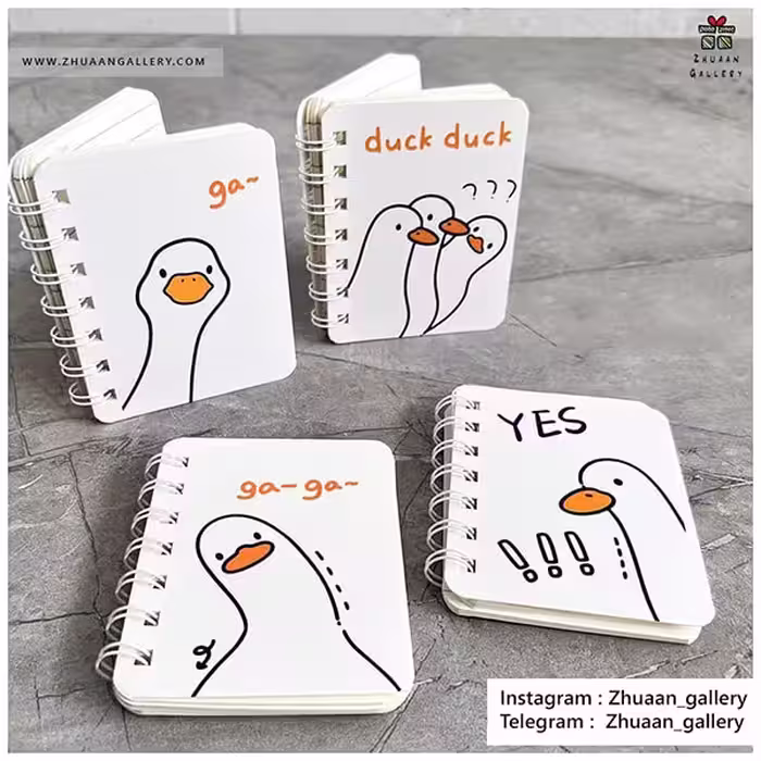 دفترچه فنری Duck Duck طرح اردک
