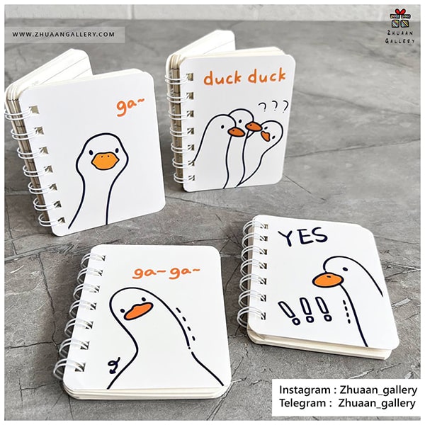 دفترچه فنری Duck Duck طرح اردک