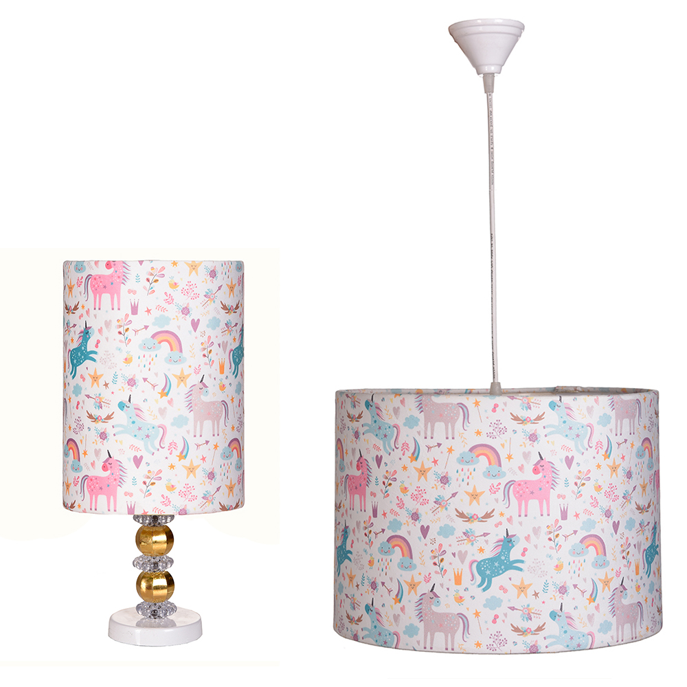 آباژور و لوستر کودک مدل اسب تکشاخ 