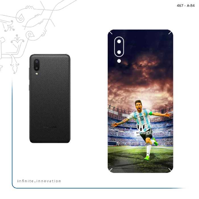 برچسب پوششی ماهوت مدل Lionel Messi 2 مناسب برای گوشی موبایل سامسونگ Galaxy A02