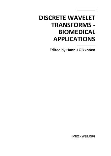 خرید و دانلود نسخه کامل کتاب Discrete Wavelet Transforms - Biomedical Applications