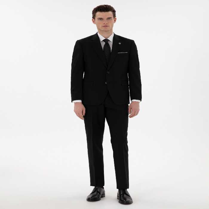 کت و شلوار مردانه مشکی پیرکاردین - فروشگاه لباس شهرمون