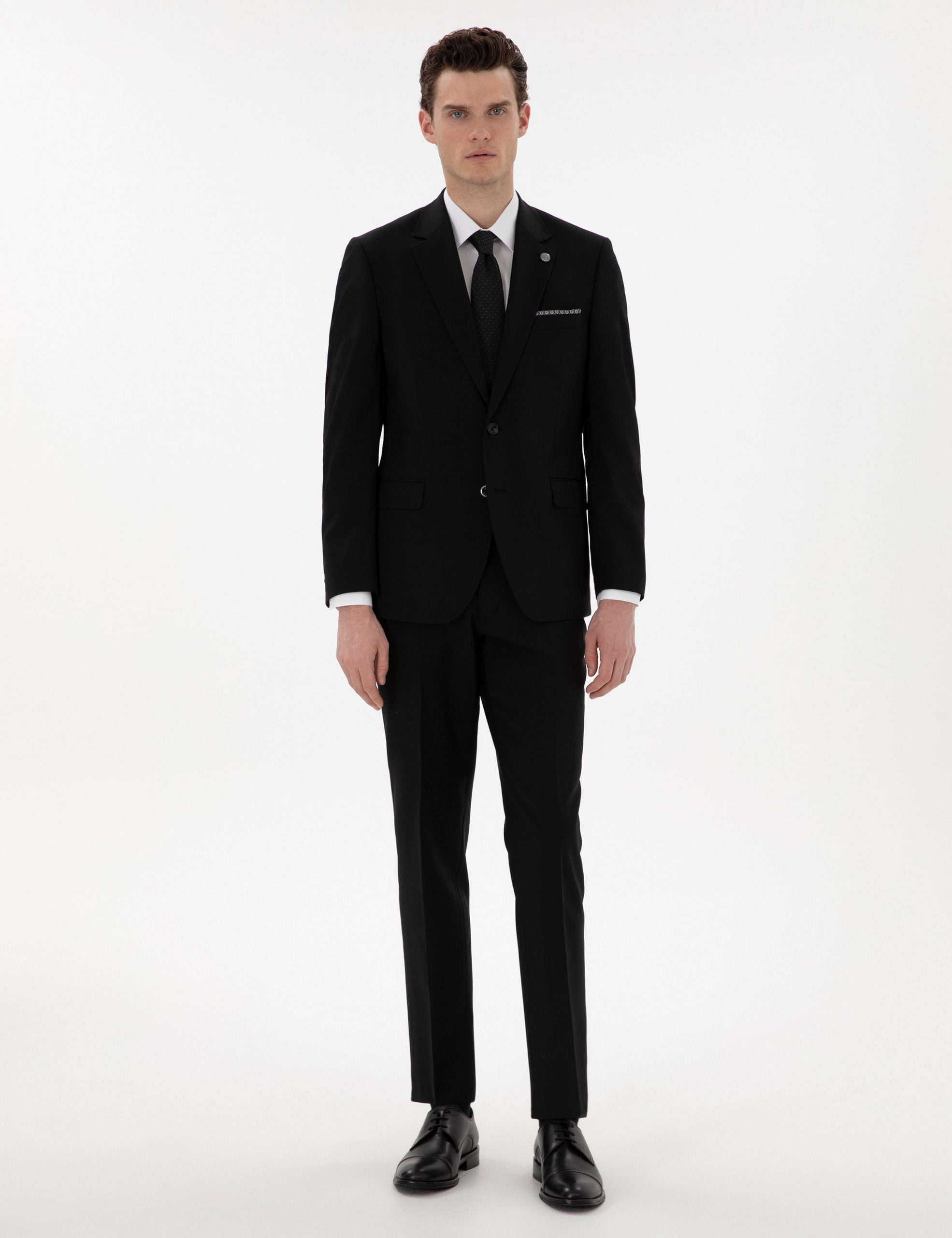 کت و شلوار مردانه مشکی پیرکاردین - فروشگاه لباس شهرمون