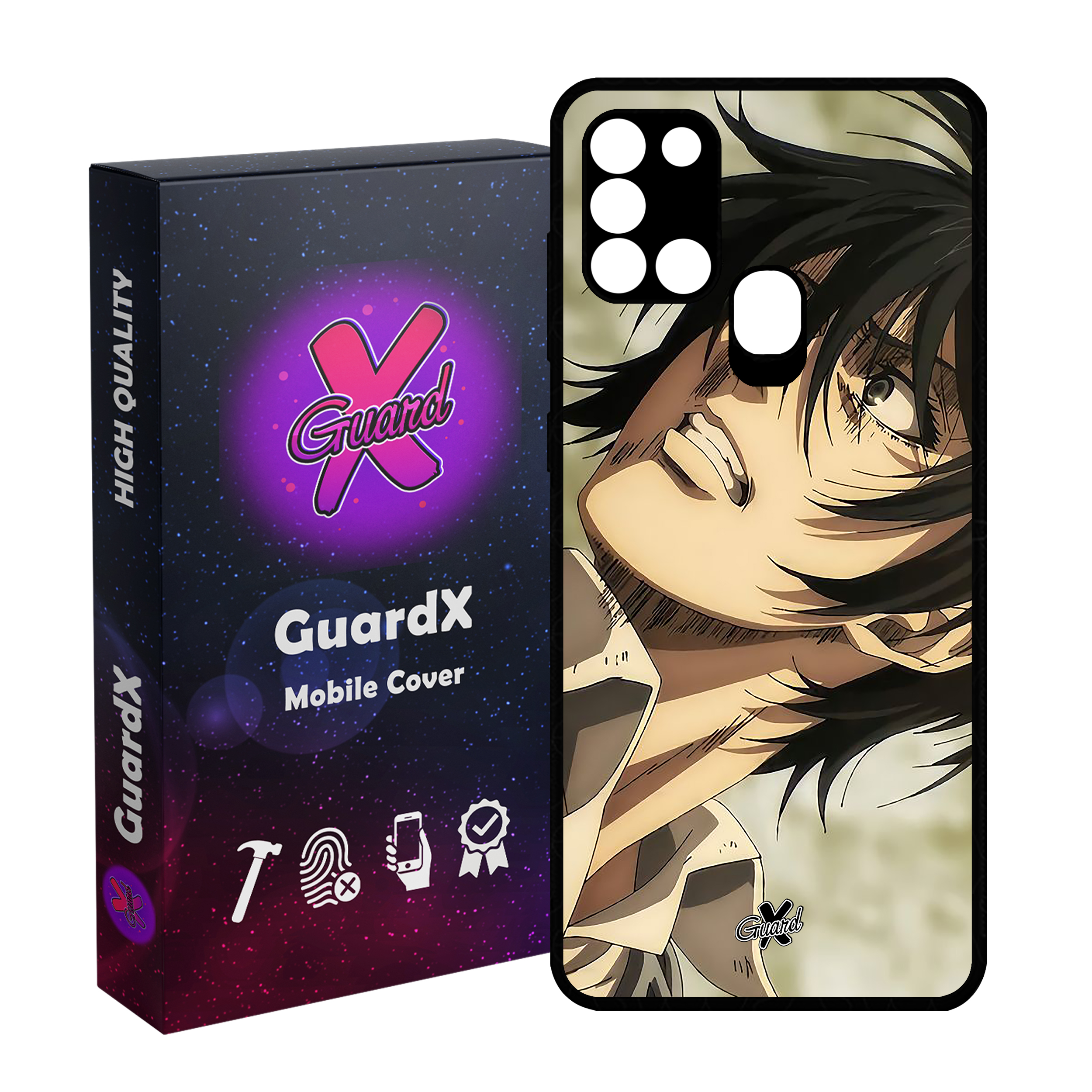 کاور گارد ایکس طرح میکاسا انیمه مدل Glass10546 مناسب برای گوشی موبایل سامسونگ Galaxy A21s