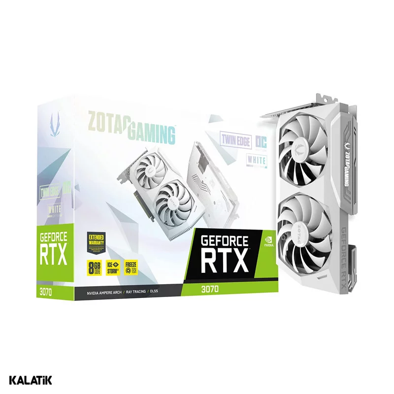کارت گرافیک زوتک مدل Gaming RTX 3070 Twin Edge OC White Edition 8GB GDDR6