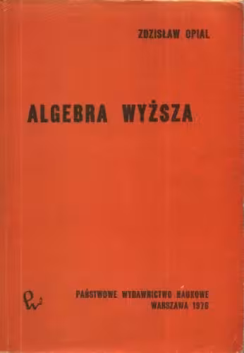 خرید و دانلود نسخه کامل کتاب Algebra wyższa