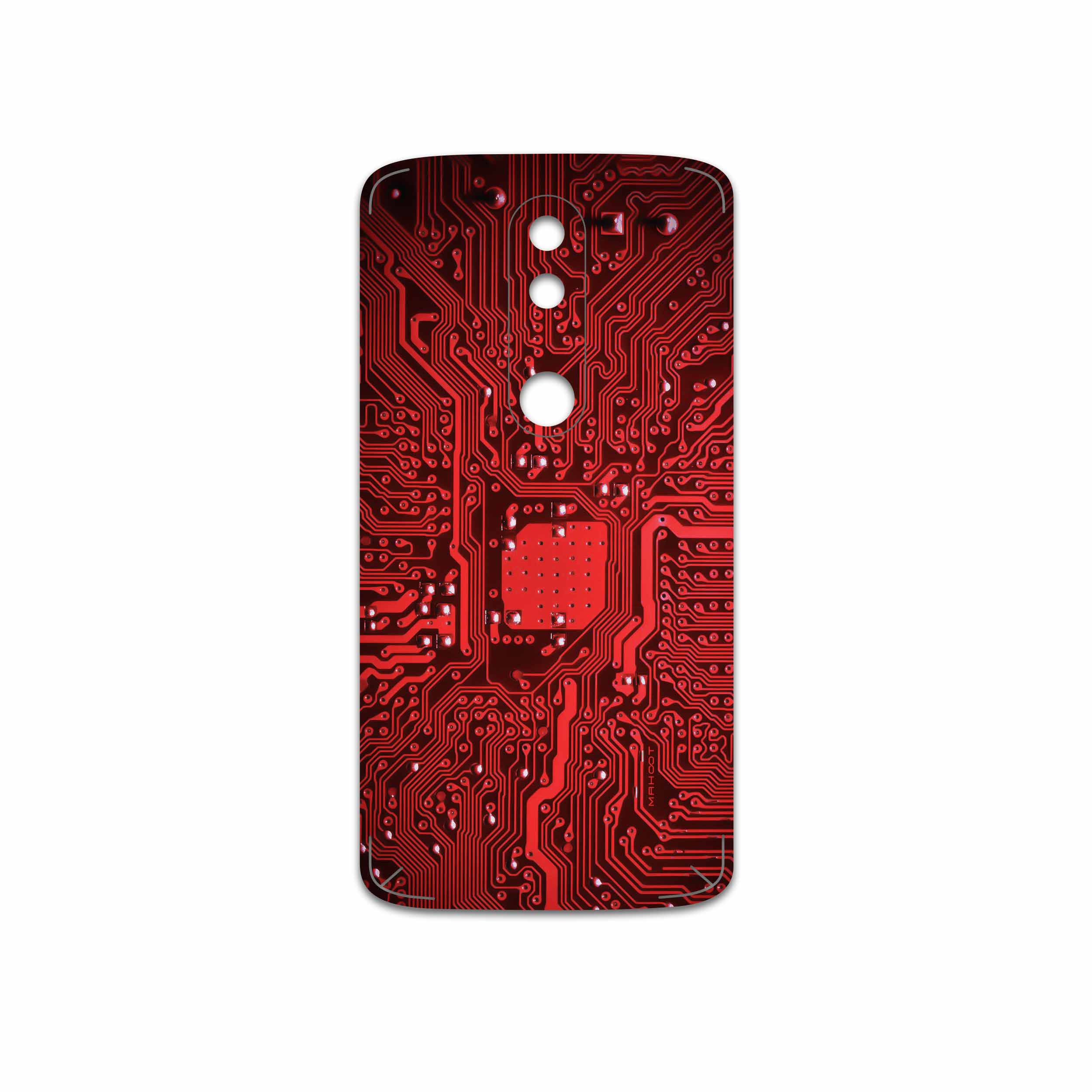 برچسب پوششی ماهوت مدل Red Printed Circuit Board مناسب برای گوشی موبایل موتورولا Moto X Force