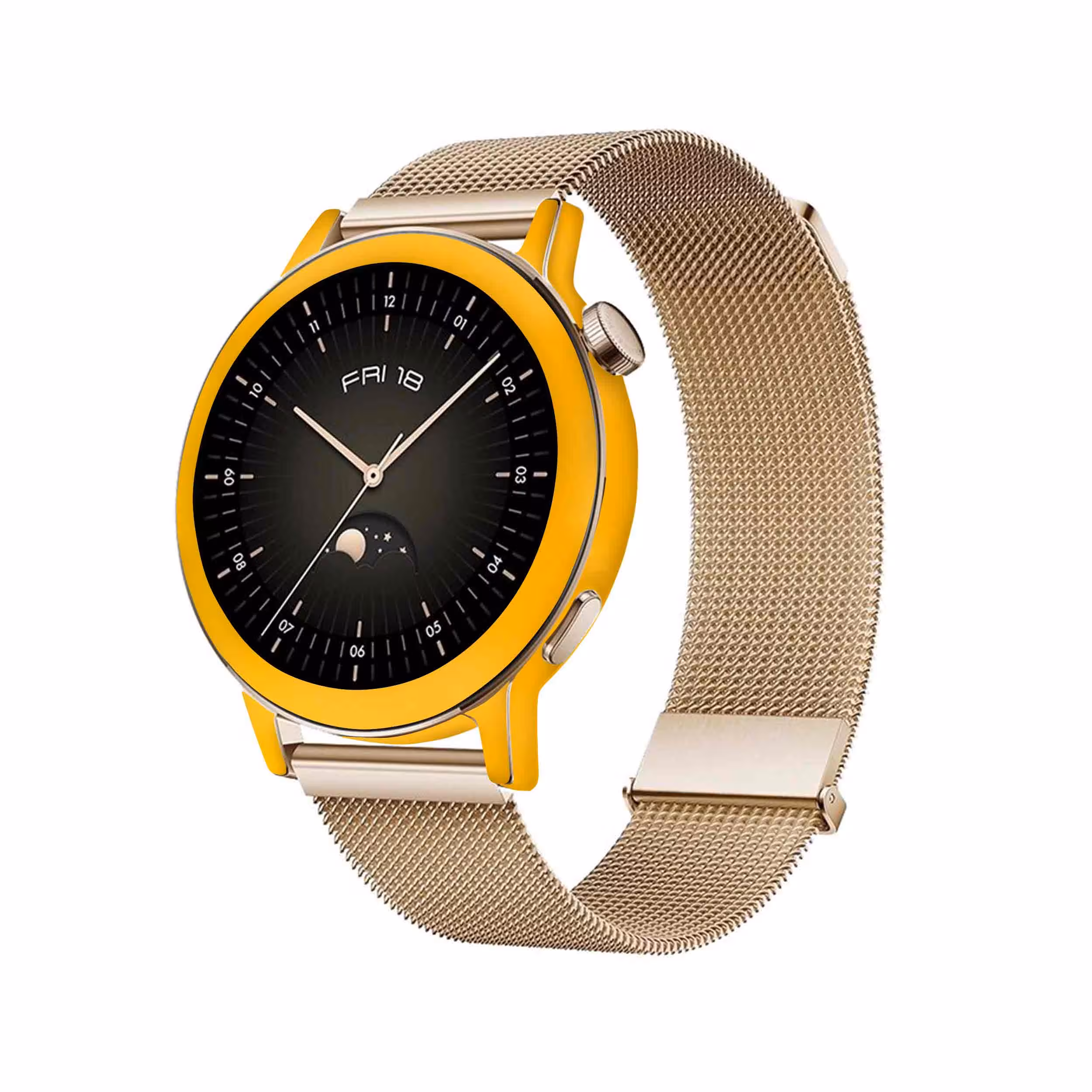 برچسب ماهوت طرح Matte-Deep-Mustard مناسب برای ساعت هوشمند هوآوی Watch GT 3 42mm
