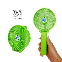 پنکه دستی شارژی تاشو رنگ سبز