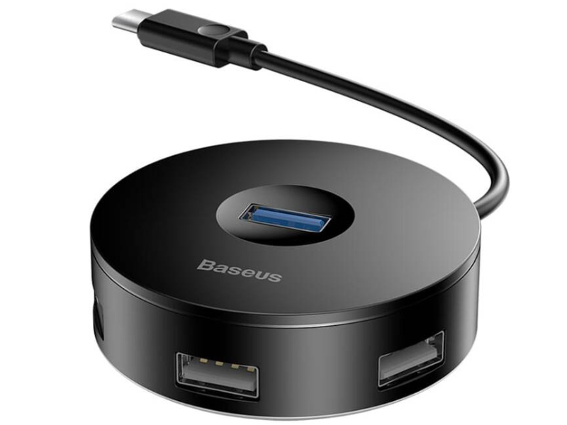 هاب 5 پورت تایپ سی بیسوس مدل Round Box Hub Adapter USB 3.0 CAHUB-G01