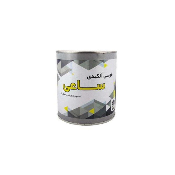 رنگ طوسی آلکیدی ساعی مدل T-2 حجم 1 لیتر