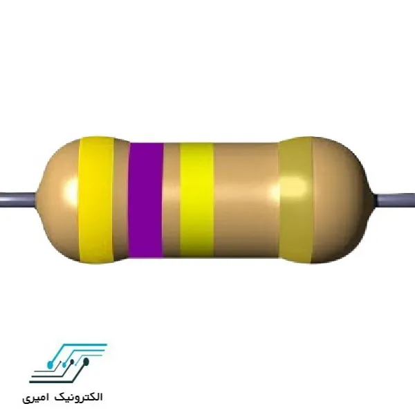 مقاومت 470 کیلو اهم 3 وات 5 درصد