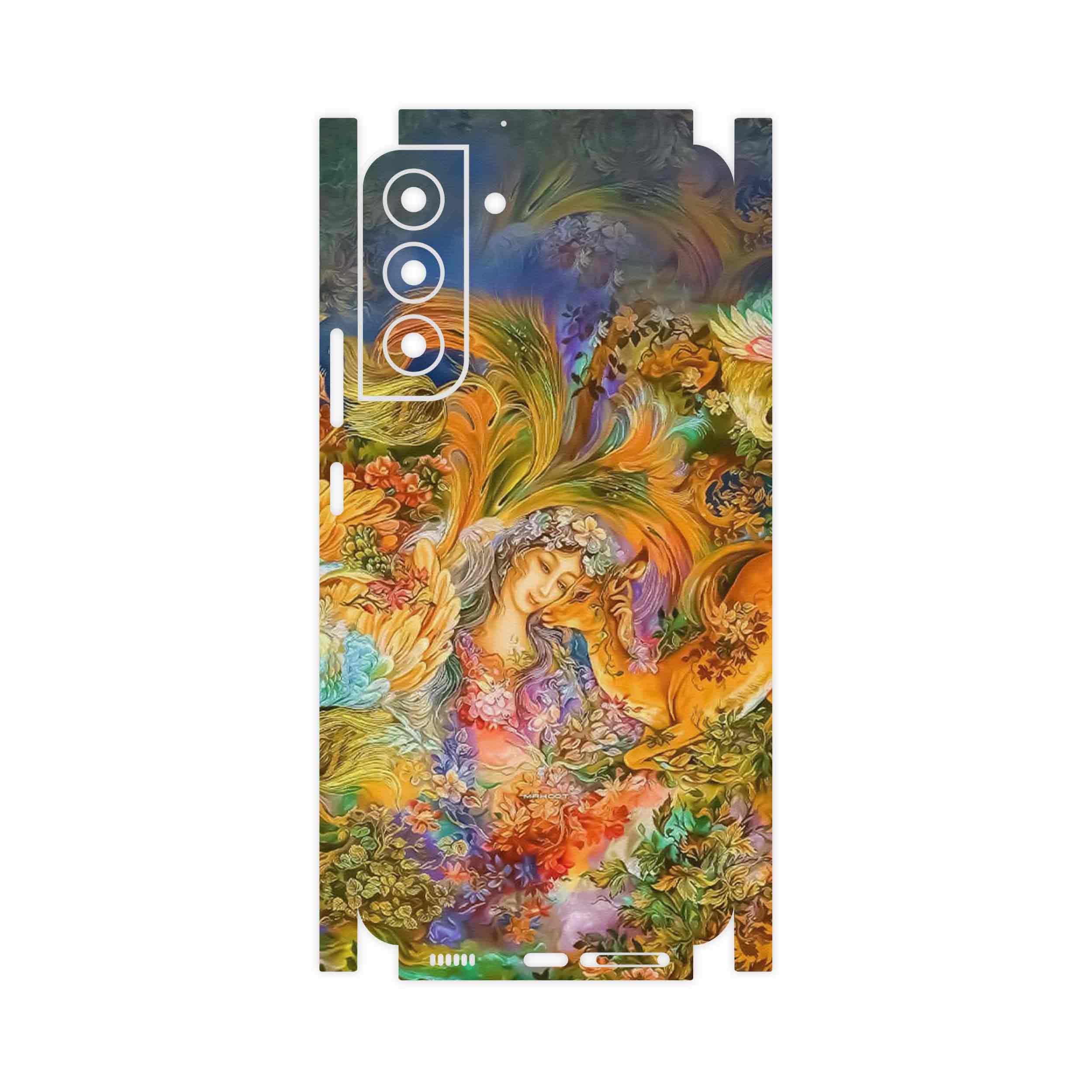 برچسب پوششی ماهوت مدل Persian miniature 3-FullSkin مناسب برای گوشی موبایل سامسونگ Galaxy S22 Plus 5G