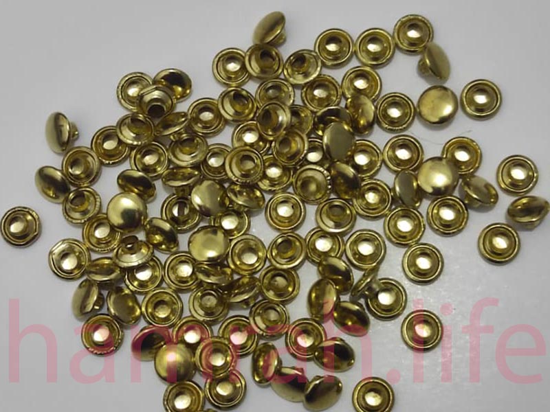 پرچ زیرورو دو رو کف 7 پایه 7 طلایی