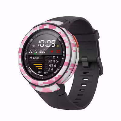 برچسب ماهوت طرح Army Pink pixel مناسب برای ساعت هوشمند شیایومی Amazfit Verge