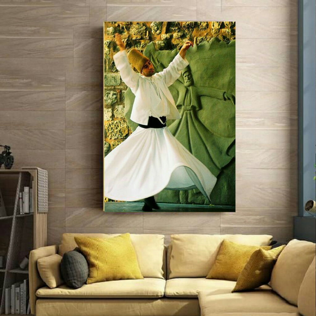  تابلو بوم طرح رقص سماع مدل TB28