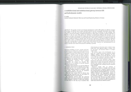 خرید و دانلود نسخه کامل کتاب A multidirectional and multifunctional gateway between GIS and hydrodynamic models
