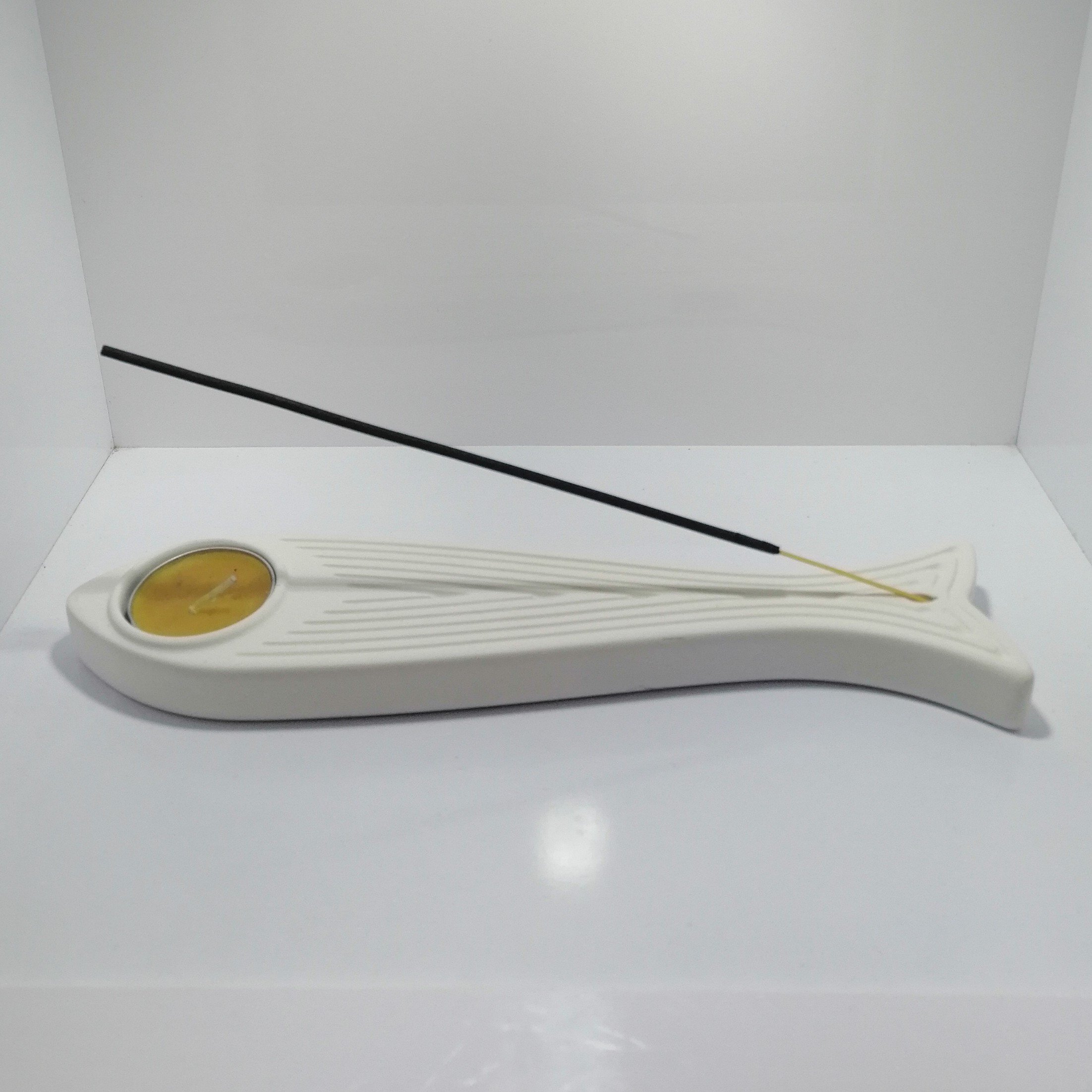 جاشمعی و جاعودی شاخه ای سرامیکی طرح ماهی