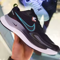 کفش مدل نایک ایر رانینگ مردانه  41 تا 44 - طوسی - مشکی - سفید