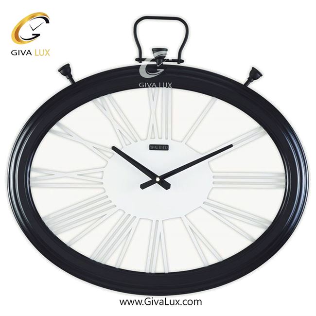 ساعت دیواری اورجینال والتر چوب-آلیاژ فلزی مشکی| کد رفرنس 6563BL