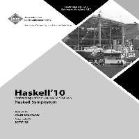 خرید و دانلود نسخه کامل کتاب Haskell’10 Proceedings of the 2010 ACM SIGPLAN Haskell Symposium