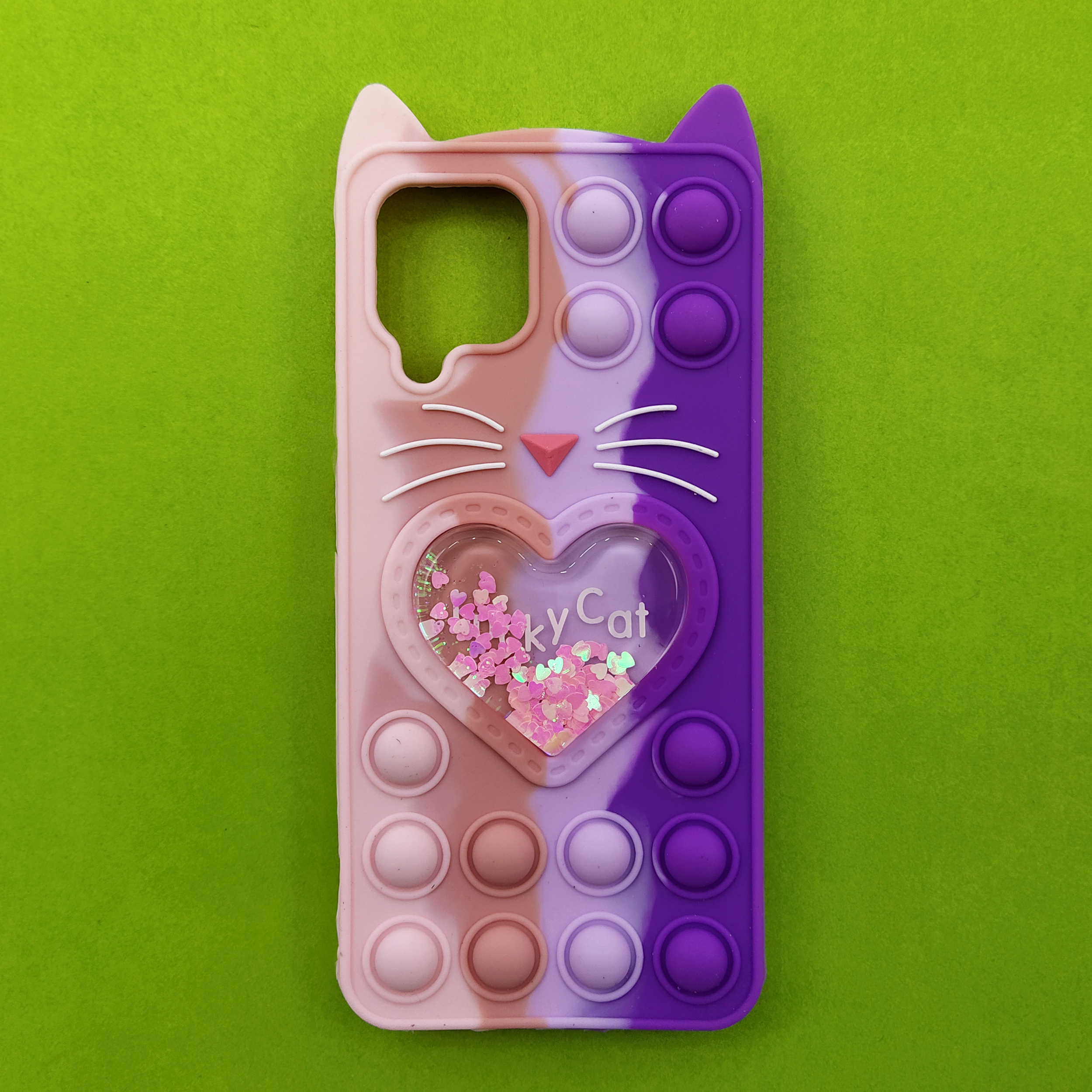 کاور مدل فیجت گربه کد 02 مناسب برای گوشی موبایل سامسونگ Galaxy A12