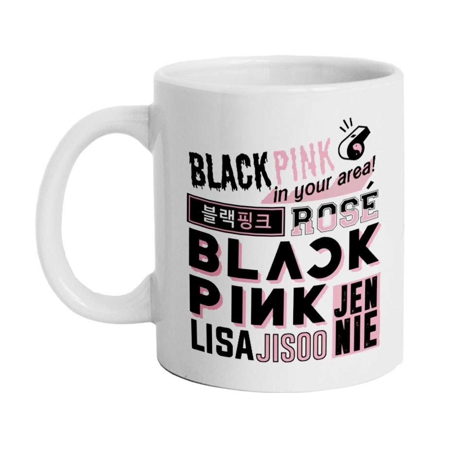 ماگ دارلی طرح بلک پینک مدل M1213