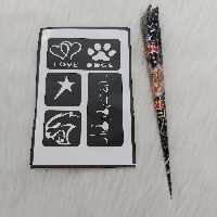 حنا طراحی و شابلون تتو موقت مدل hasha131 مجموعه 2 عددی