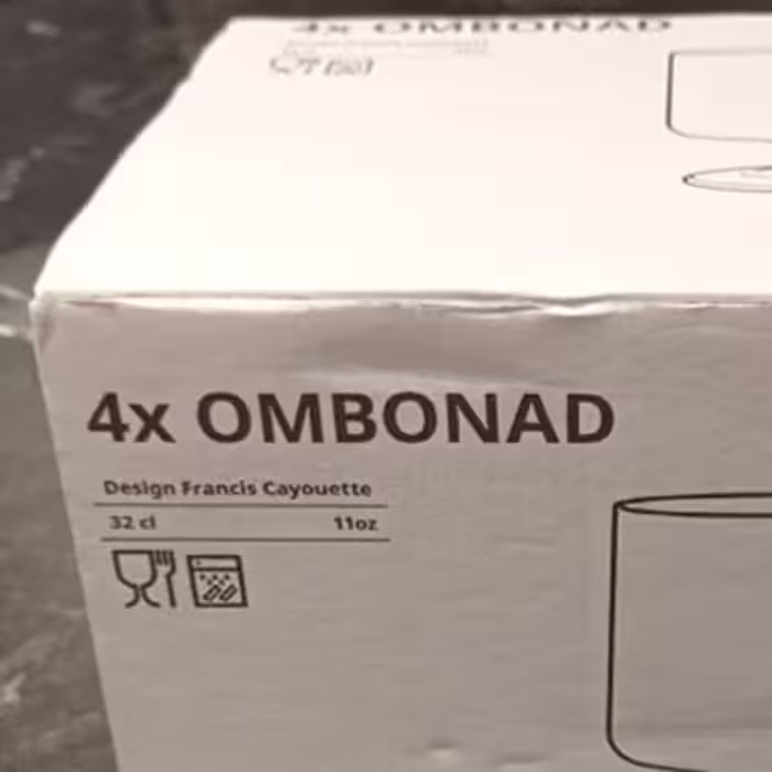 لیوان ایکیا مدل  پایه دار OMBONAD مجموعه چهار عددی