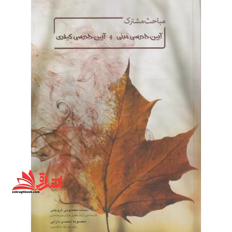 مباحث مشترک آیین دادرسی مدنی و کیفری - فروشگاه کتاب اشراق