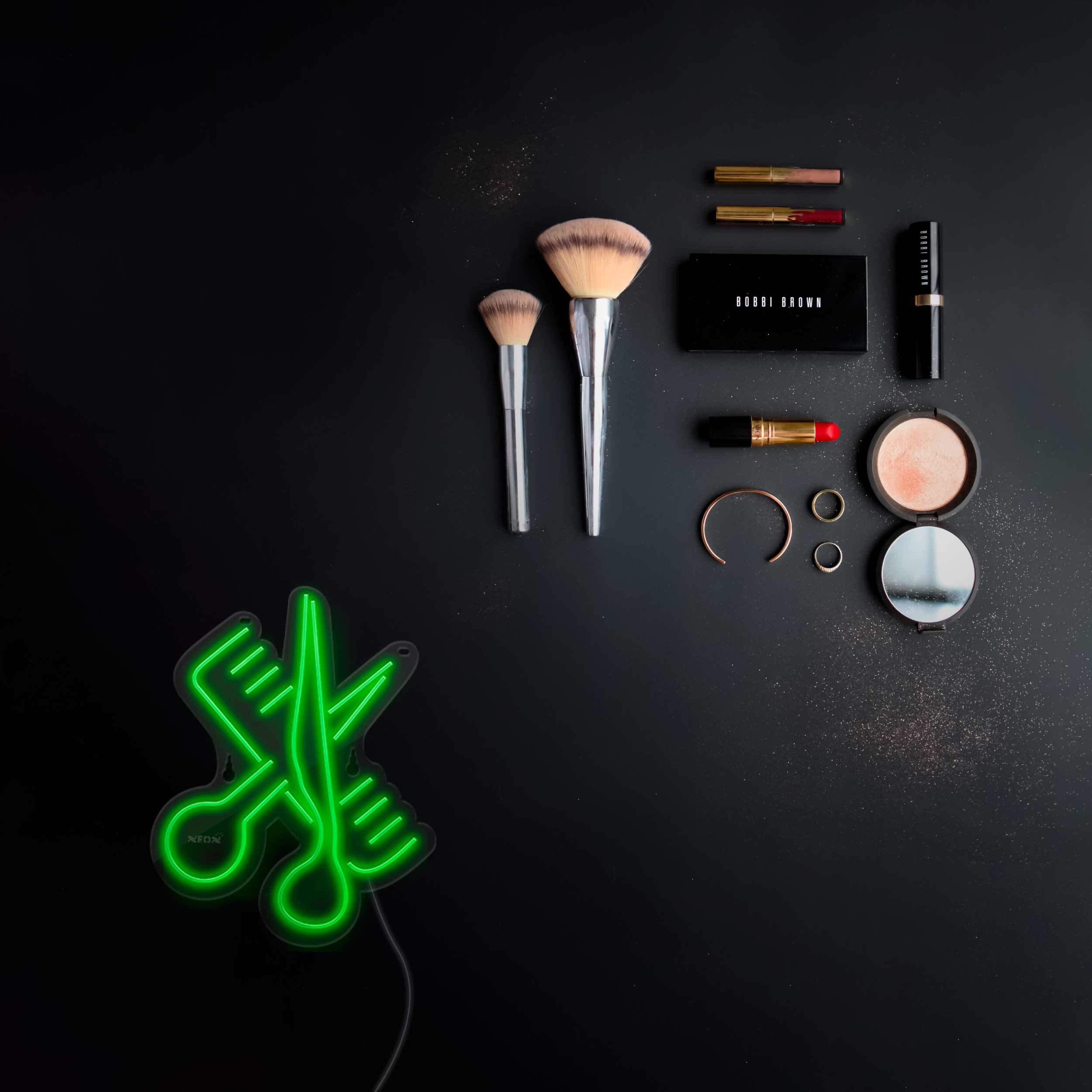 چراغ دیواری نئون دیزاین طرح Barber_GR