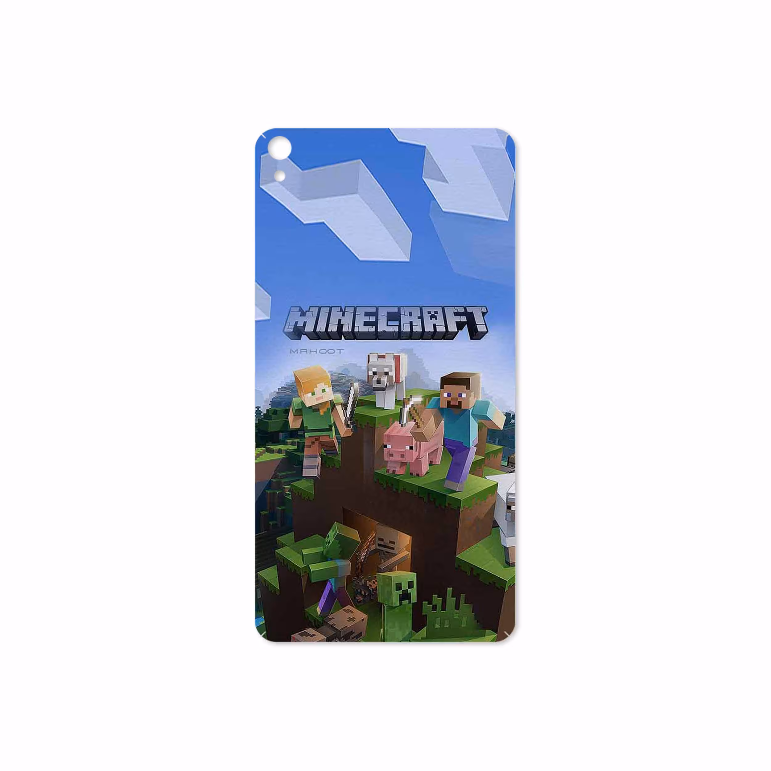 برچسب پوششی ماهوت مدل Minecraft-Game مناسب برای تبلت لنوو Phab B1 2015