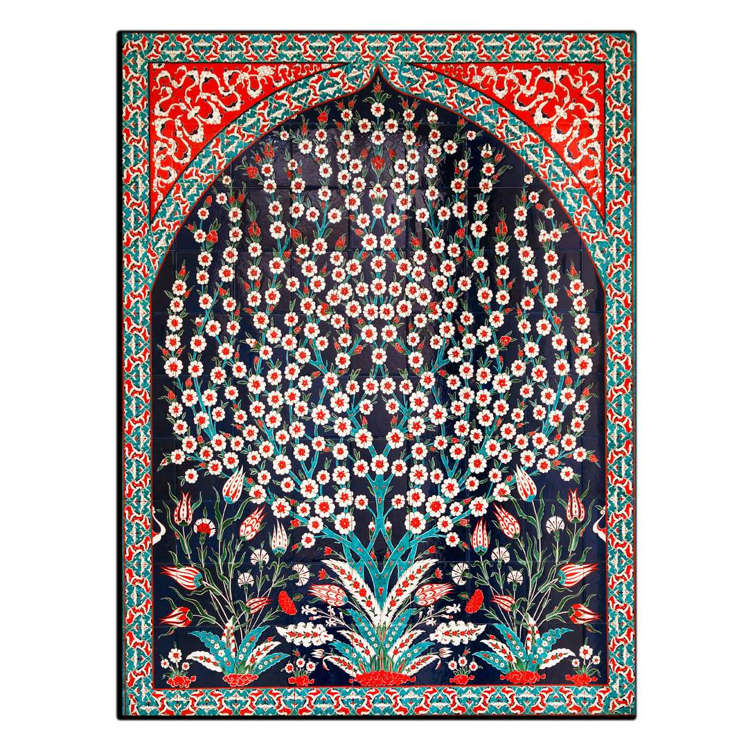 تابلو شاسی بکلیت طرح دیوارنگاره ی سنتی ایرانی مدل SH-11209