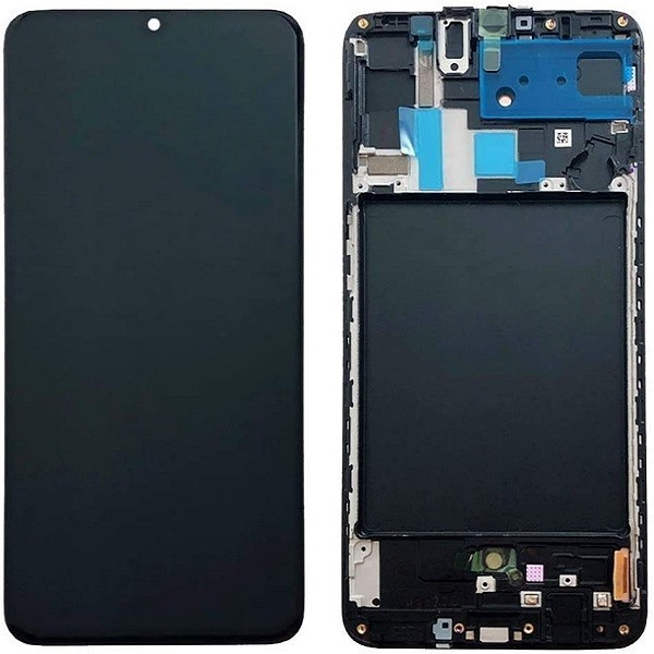 LCD Samsung A705 A70 ( Frame) Black Small IC OLED