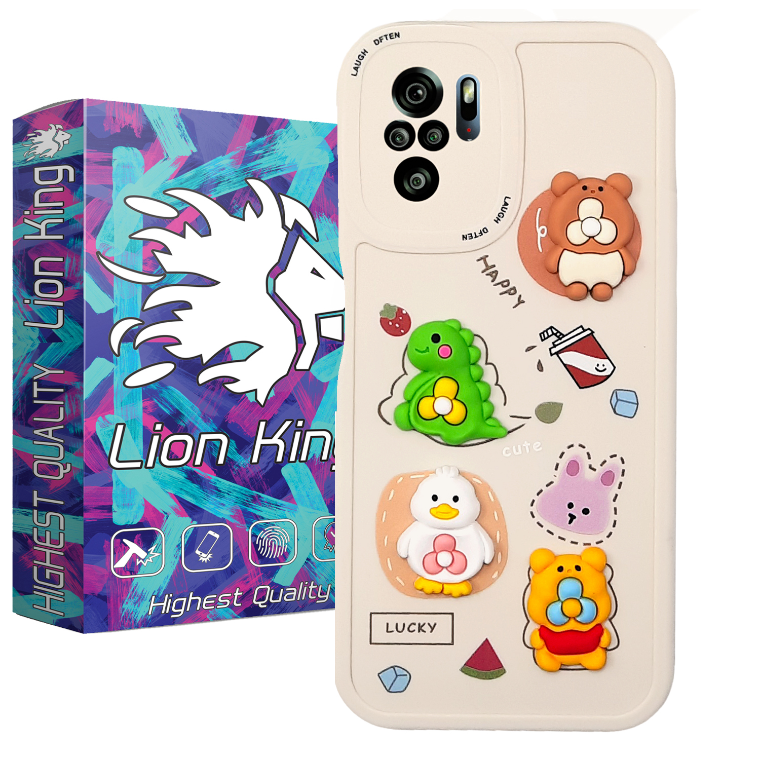  کاور لاین کینگ مدل Godzilafantezi مناسب برای گوشی موبایل  شیائومی Redmi Note10/10S