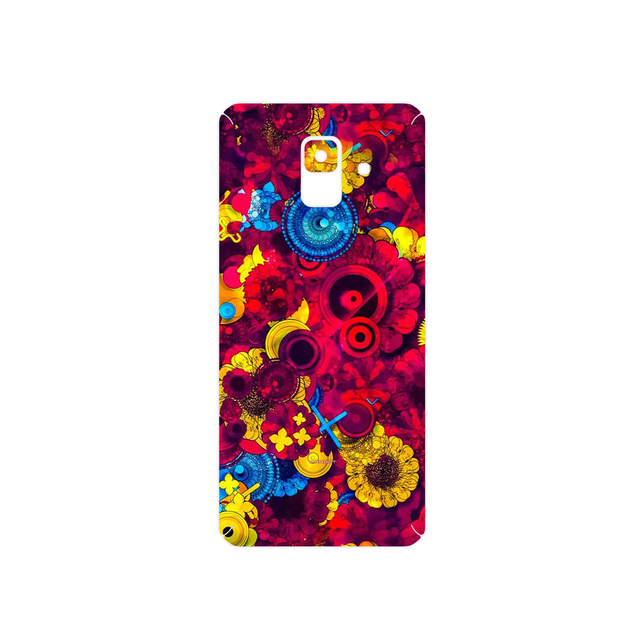برچسب پوششی ماهوت مدل Vector Flower Garden Digital Art مناسب برای گوشی موبایل سامسونگ Galaxy A6 2018