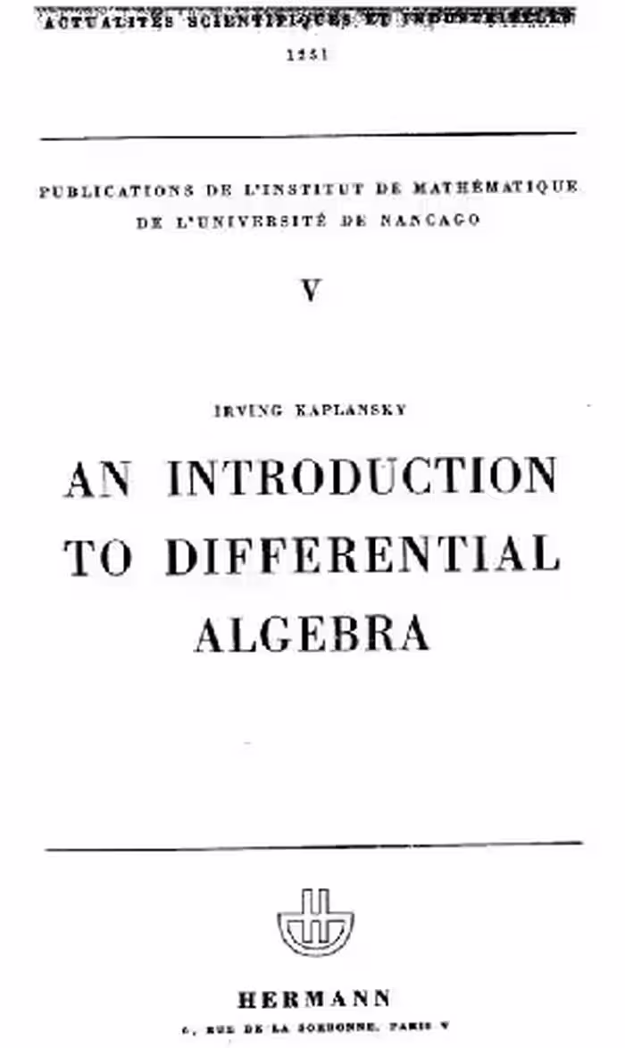 خرید و دانلود نسخه کامل کتاب An Introduction to Differential Algebra