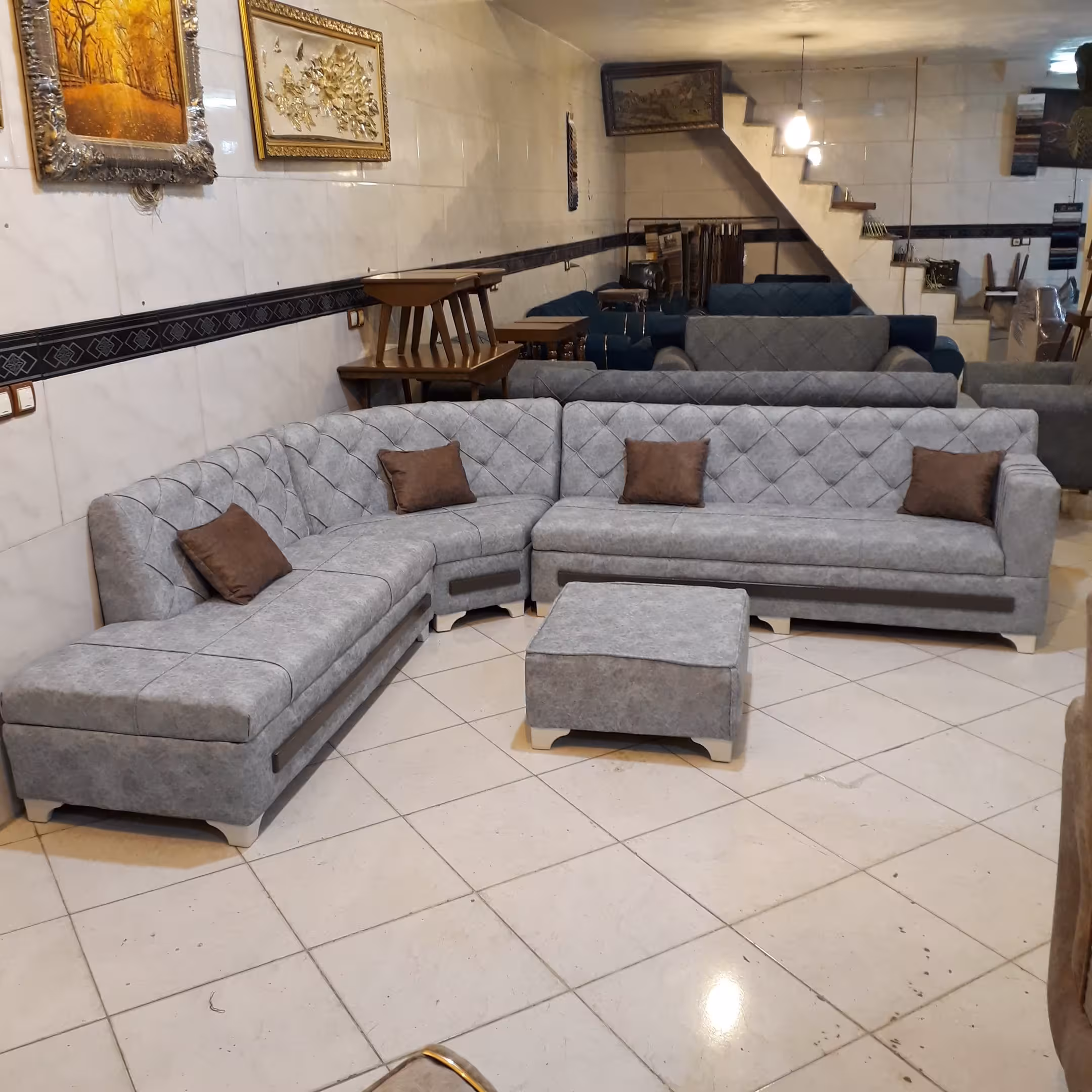 مبلمان مبل راحتی ال کنج صدف 