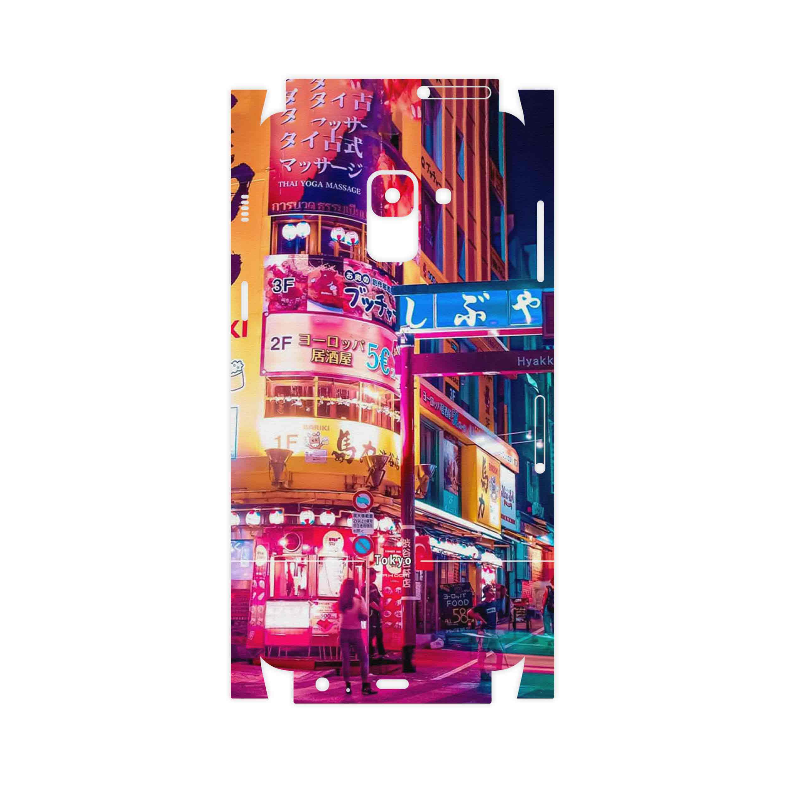 برچسب پوششی ماهوت مدل Tokyo City-FullSkin مناسب برای گوشی موبایل سامسونگ Galaxy A8 2018