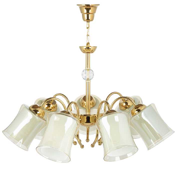 لوستر 7 شعله چشمه نور کد A833/7-G