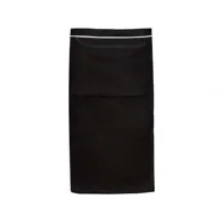 نیم پیشبند کتان کجراه با نوار سفید SS-UNIFORM