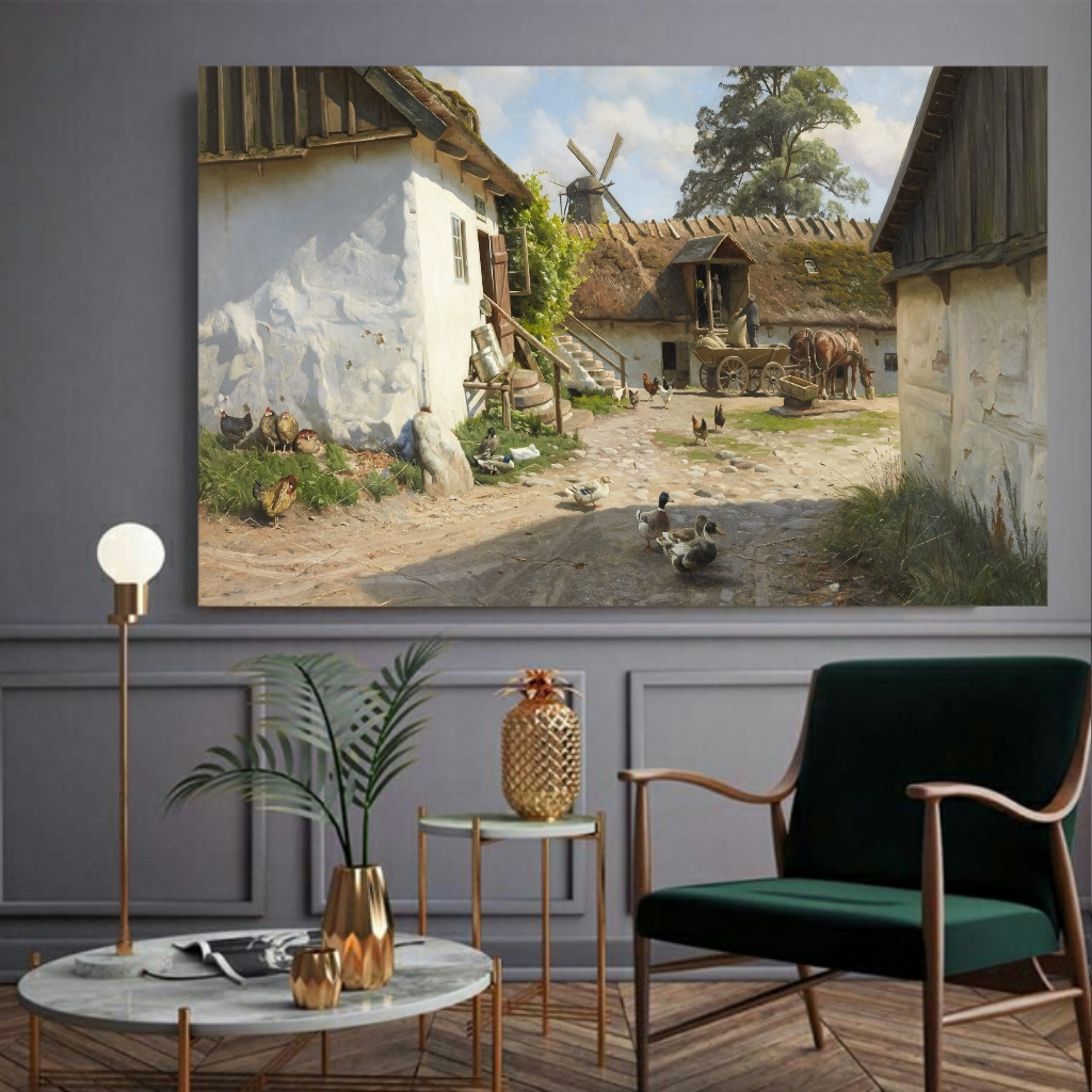 تابلو بوم طرح هنر کلاسیک مدل SDB309