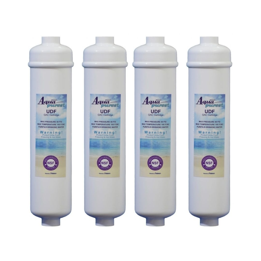 فیلتر یخچال ساید بای ساید آکوا پیورست مدل COCONUT SHELL 2500G مجموعه 4 عددی